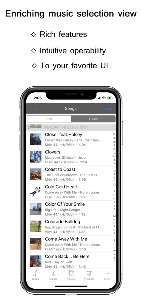 KaiserTone Medley -HiRes Audio - KaiserTone Medley music selection view showing high-resolution audio files