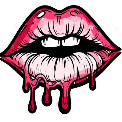 lips that look realistic and drip