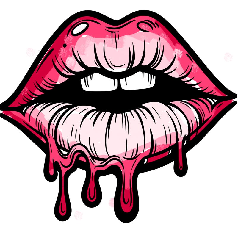 lips that look realistic and drip