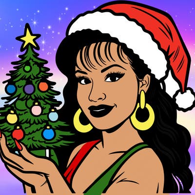 selena quintanilla and holiday christmas