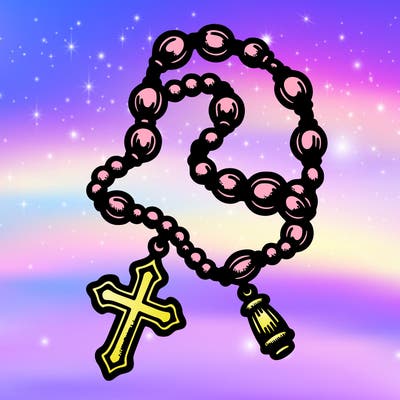 a rosary tattoo