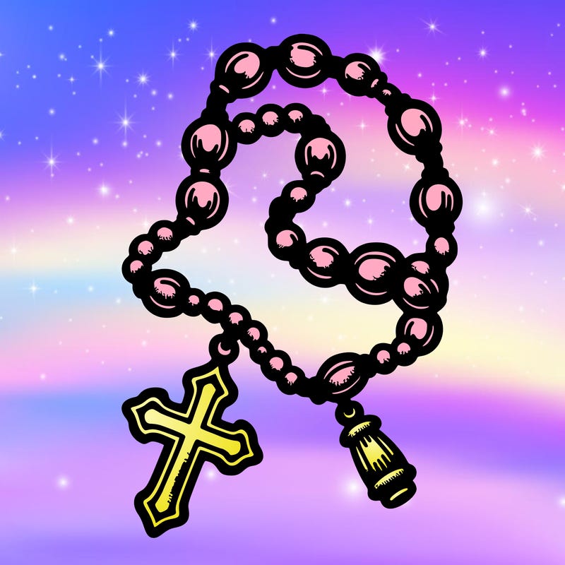 a rosary tattoo