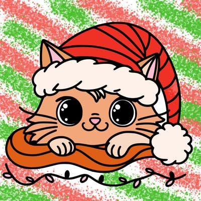 cat christmas