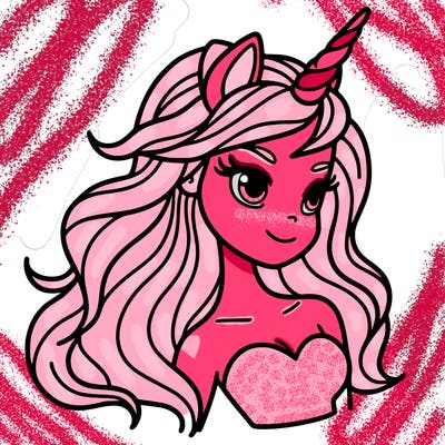 unicorn woman in person