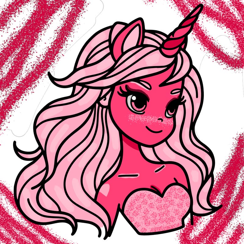 unicorn woman in person