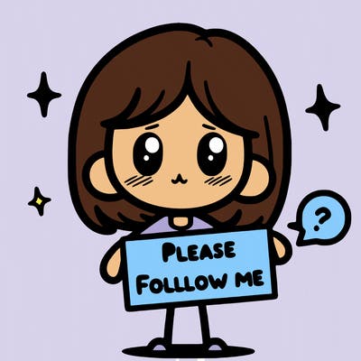 please follow me