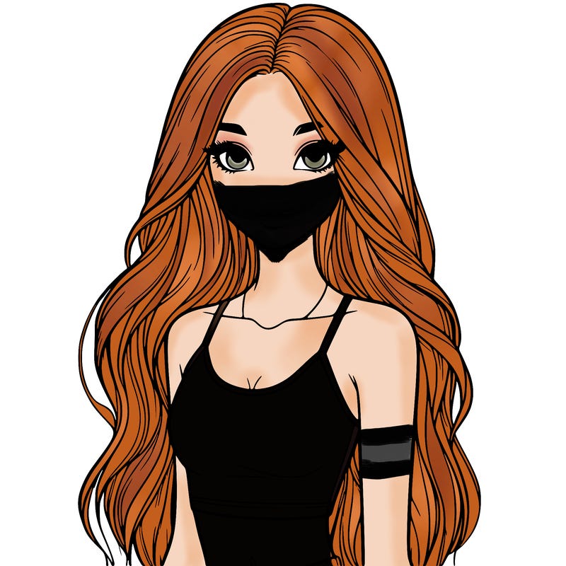 realistic girl with long hair with a crop top