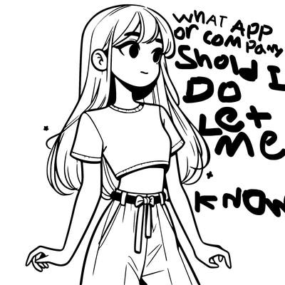 girl in a cute crop top