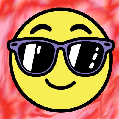 emoji with sunglasses
