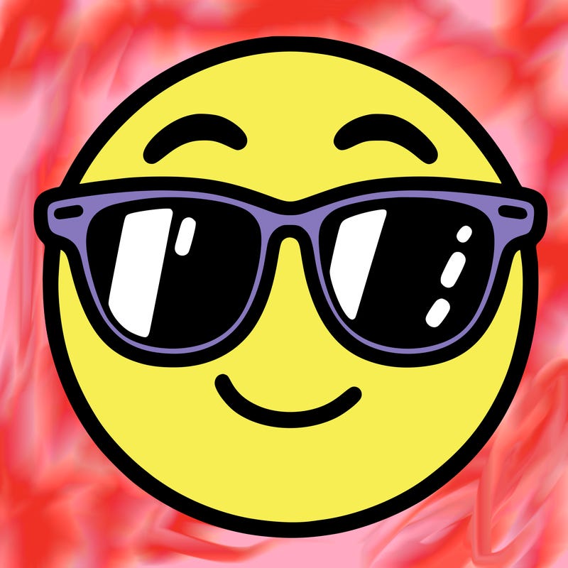 emoji with sunglasses