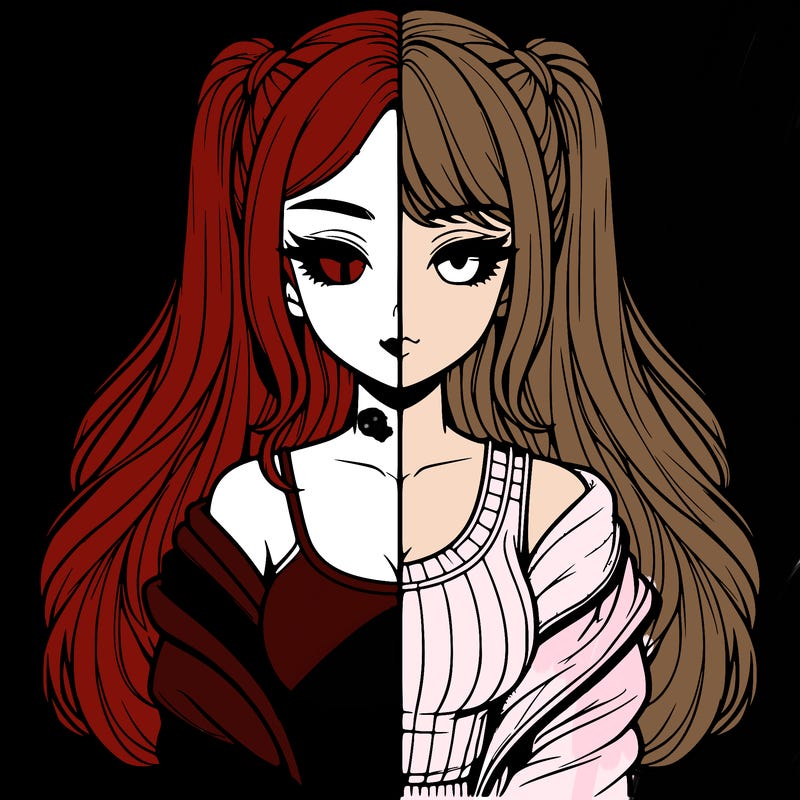 realistic girl split