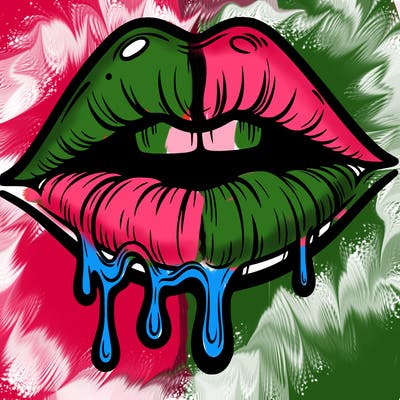 lips that look realistic and drip