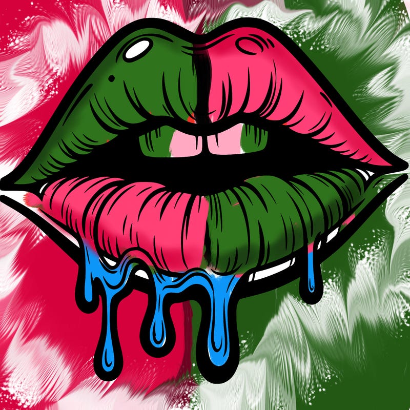 lips that look realistic and drip