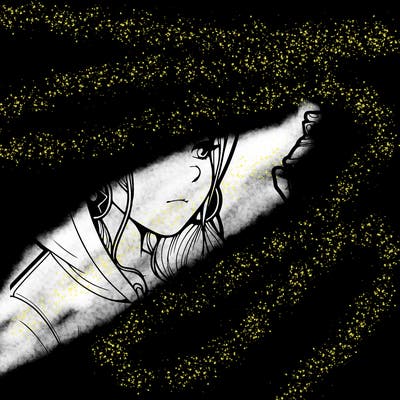 a realistic girl, spray painting