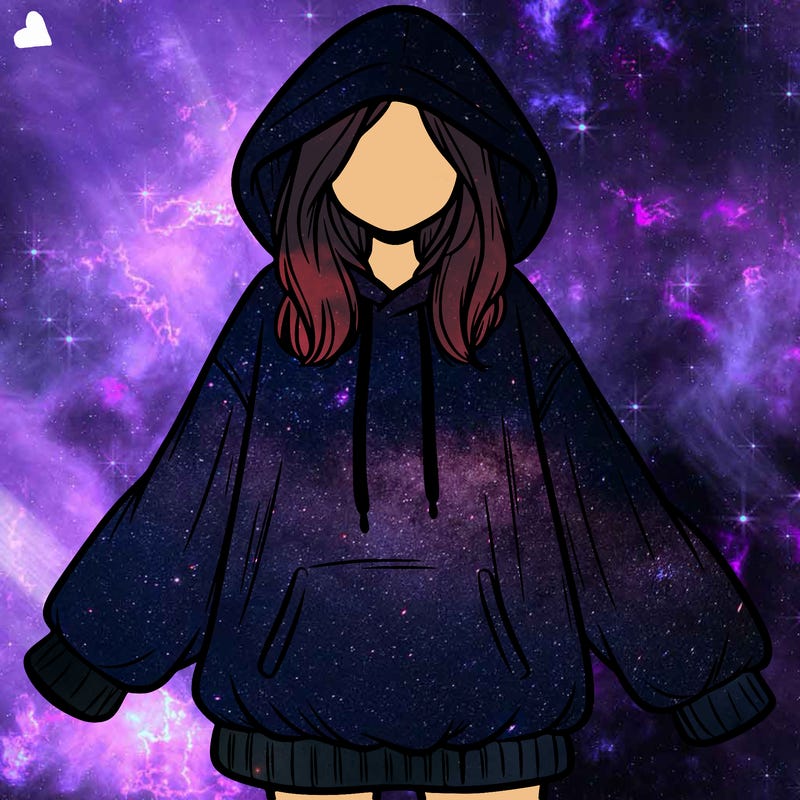 girl in oversized hoodie