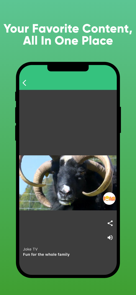 Amazing Videos Pro - Unlimited - The Amazing Videos Pro app interface displaying a funny animal video from the Joke TV channel