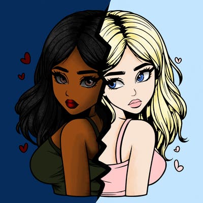 realistic girl split