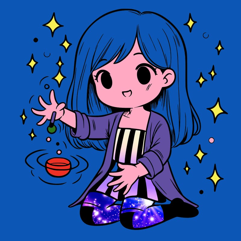 girl doing magic