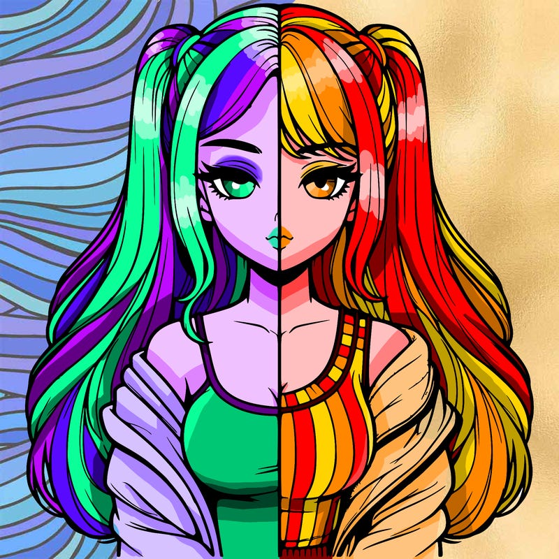 realistic girl split