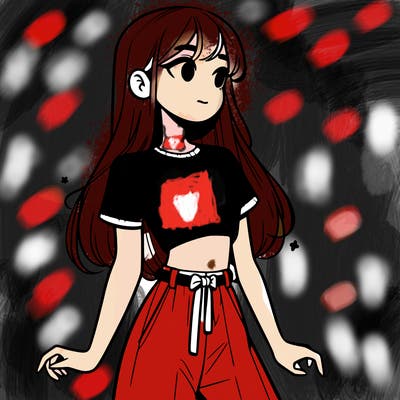 girl in a cute crop top