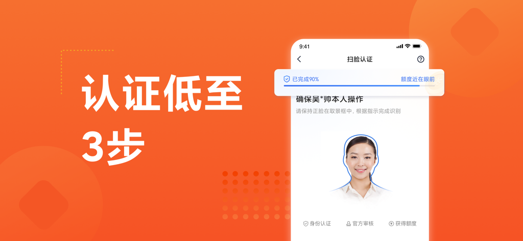 Facial recognition interface for identity verification in the Sui Xing Jie loan app