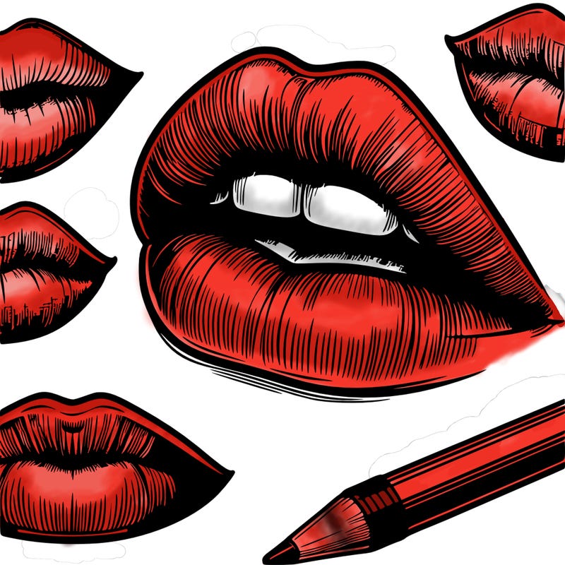 realistic  lips
