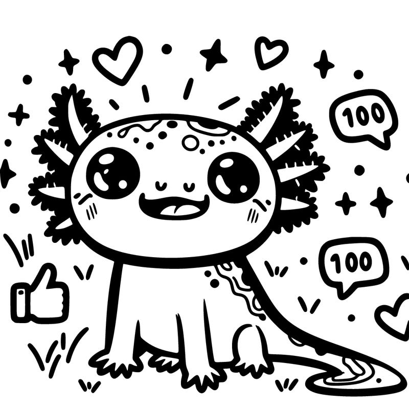 axolotl 100 likes