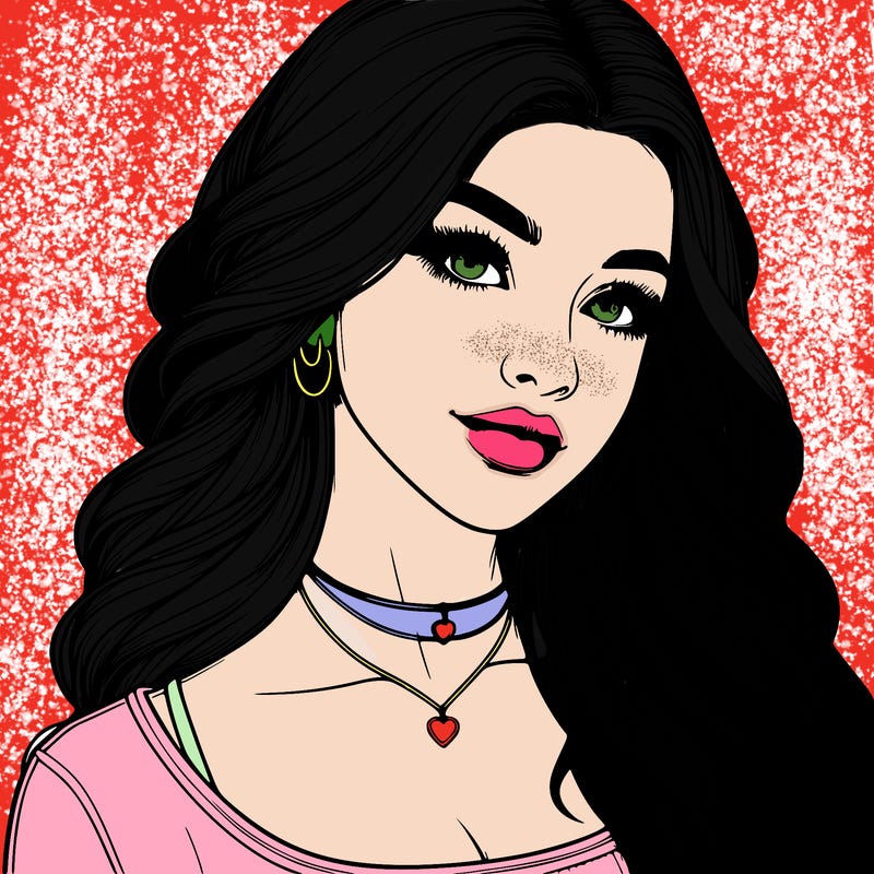 detailed realistic girl