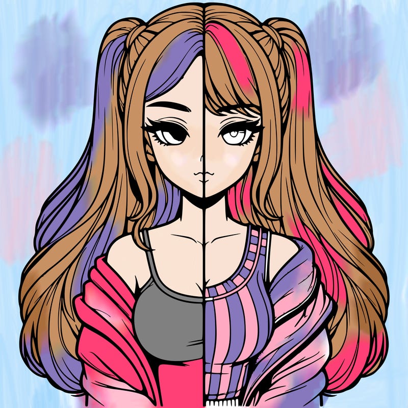 realistic girl split