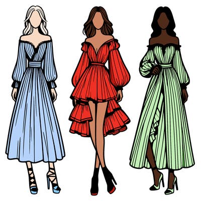 fashion models dresses