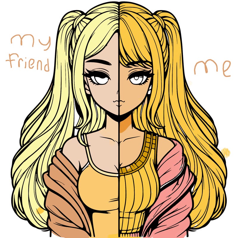 realistic girl split