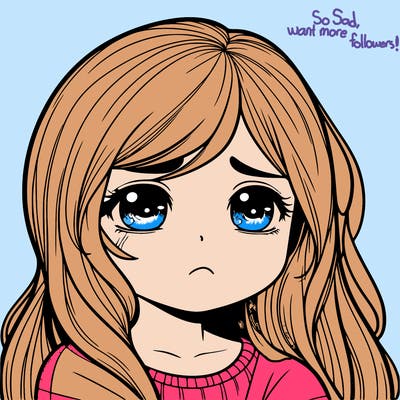 realistic girl sad