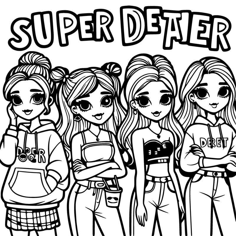 super detailed teen girls