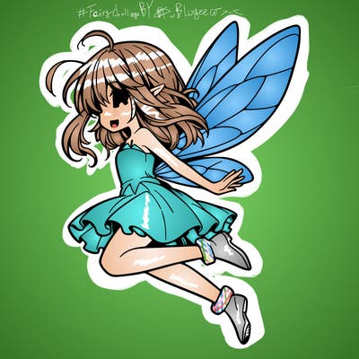 manga fairy flying