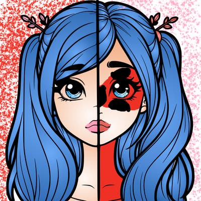 realistic girl split