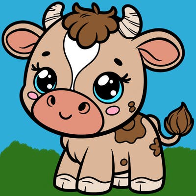 cute baby cow
