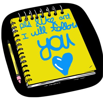 a blank sketch pad