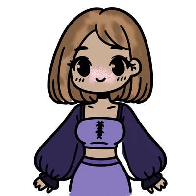 a simple girl with a cute crop top with long sleeves