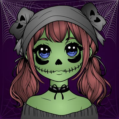 realistic girl halloween