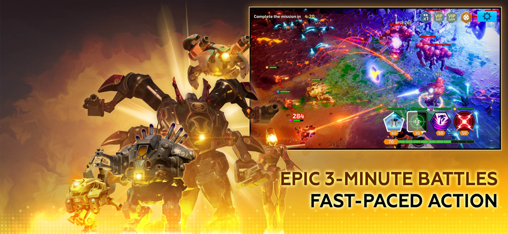Mech & Aliens: Robot Battle - Mech y Aliens Robot Battle con unidades robóticas y acción de juego trepidante