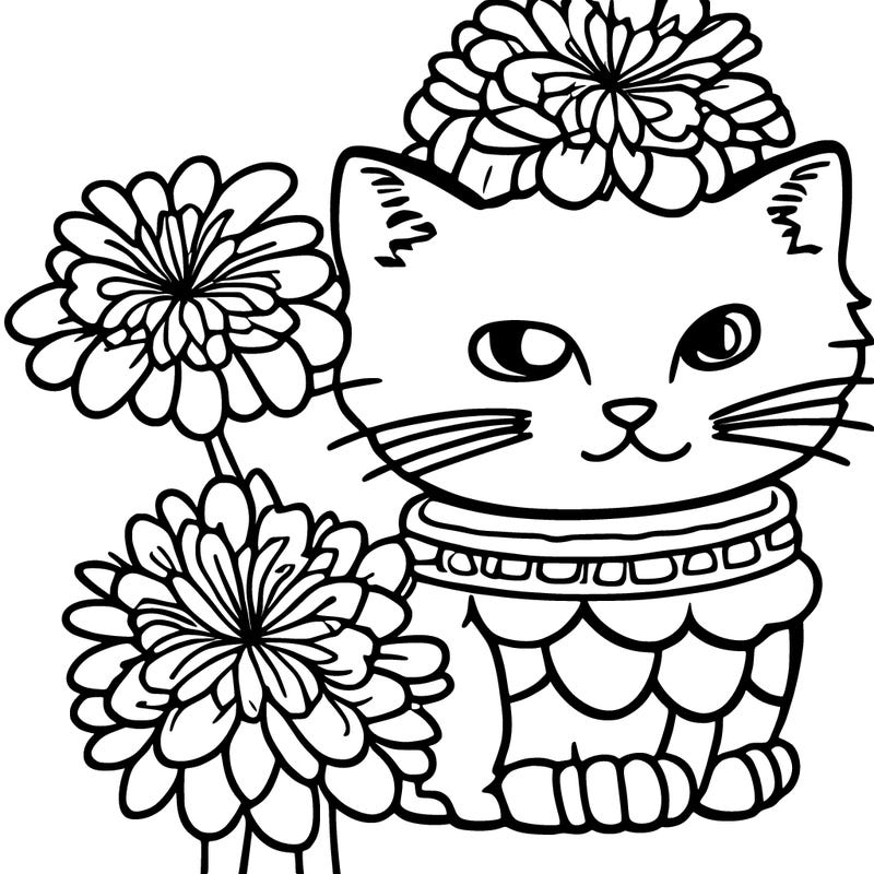 flower cat