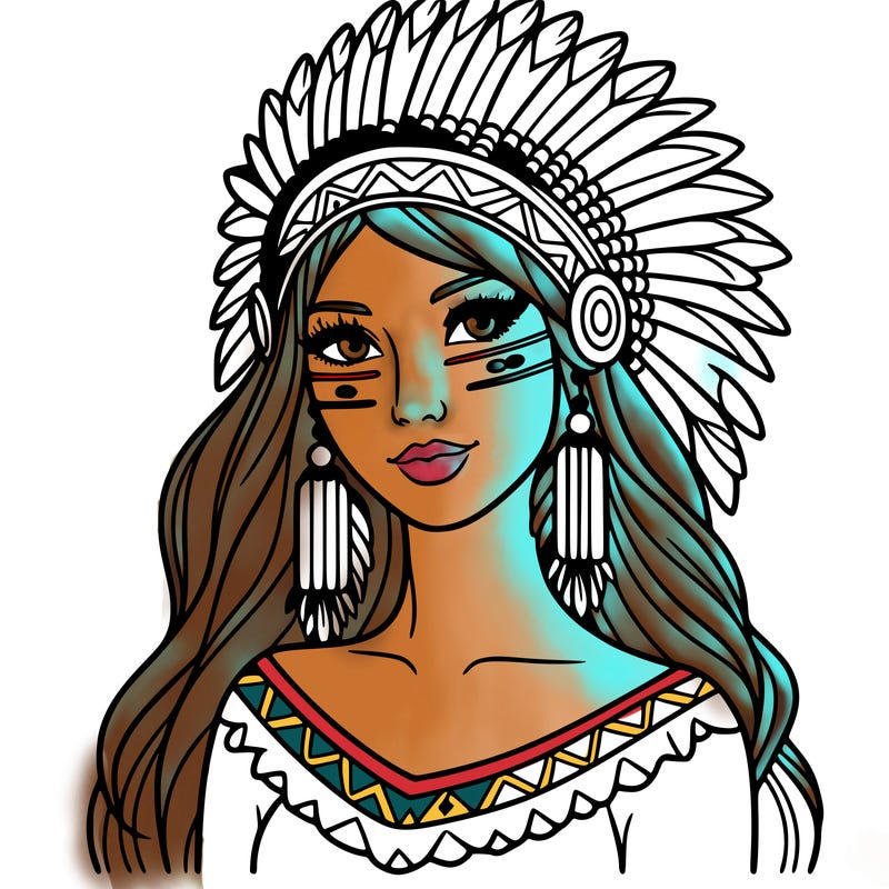 beautifull native american woman