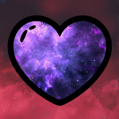 a blank heart
