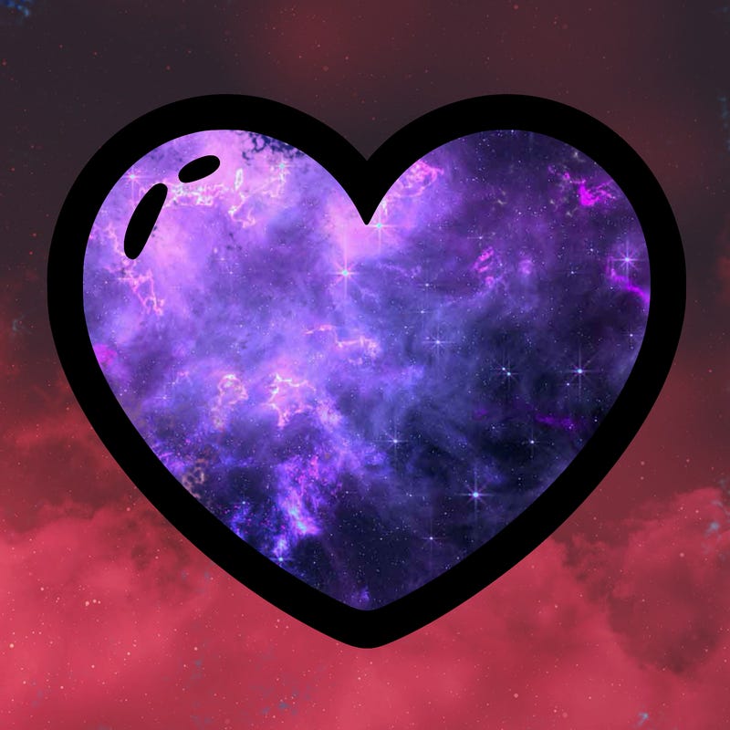 a blank heart