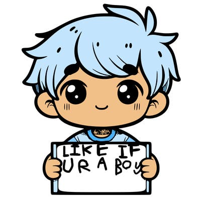 a boy a holding a blank sign