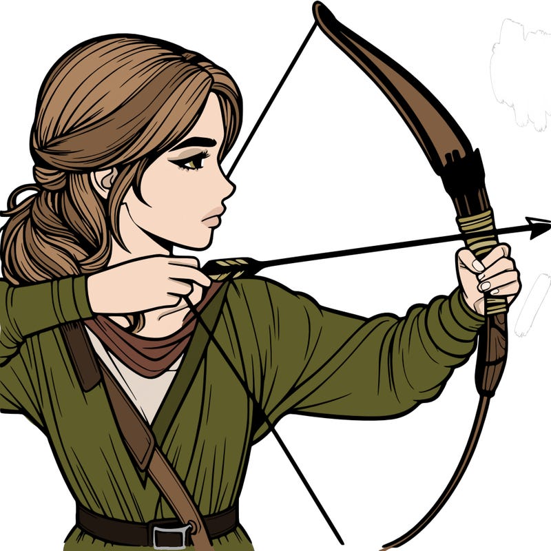 realistic girl bow and arrow shooter