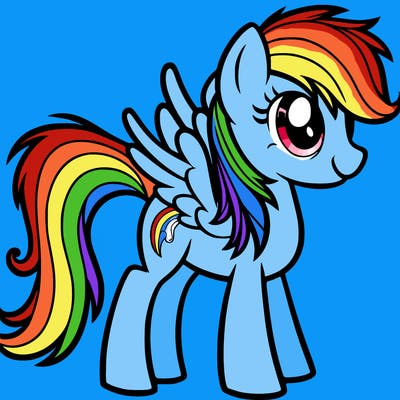 rainbow dash horse