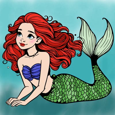 a realistic mermaid