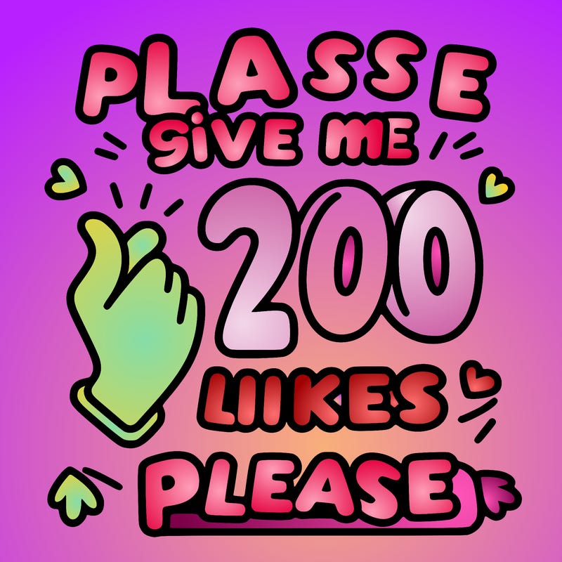 please give me to 200 likes please