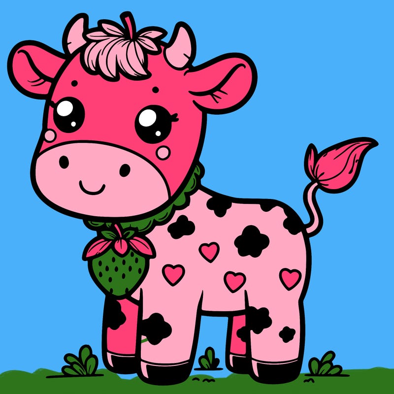 strawberry cow
